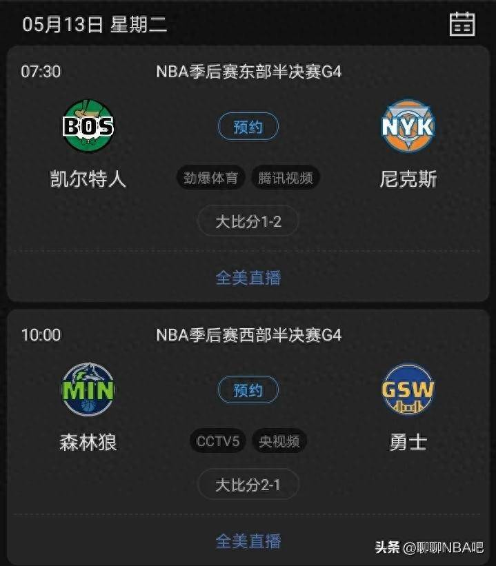 NBA季后赛胜负不分，高潮迭起